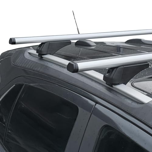 Barre Portatutto Universali In Alluminio 100 Cm – Portapacchi Auto Con Serratura, Carico 75kg
