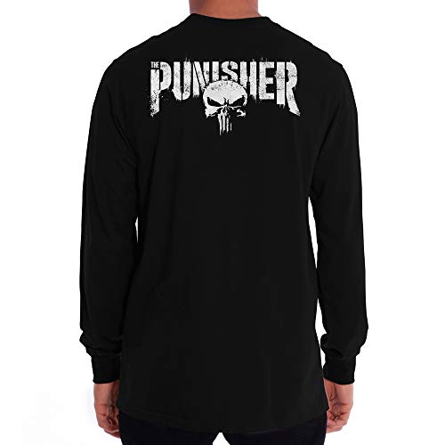 Camiseta Justiceiro The Punisher Manga Longa Algodão G