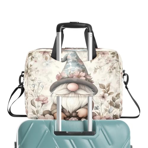 Bolsa vintage de laptop con patrón floral para hasta 16 in miniatura 6