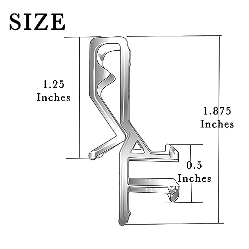 10 PCS 1-7/8 Inches Plastic Valance Clips for Window Blinds