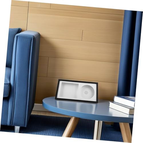 Cadre photo CD stéréoscopique bois blanc support mural table - 8