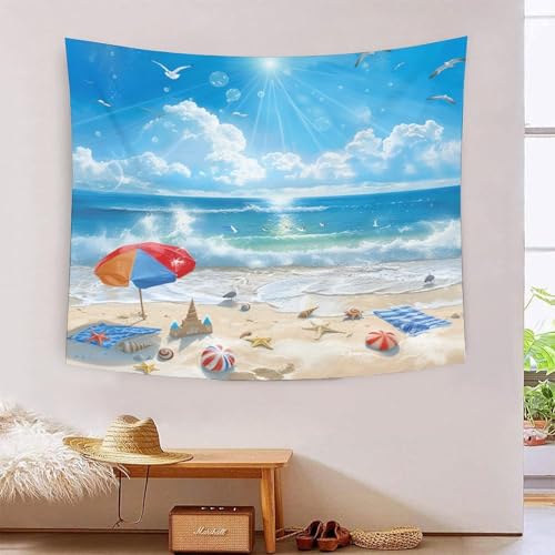 Tapiz de pared de gaviota con efecto 3D: decoración mediterránea para salones y dormitorios