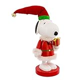 Kurt Adler Snoopy in Red Santa Suit Nutcracker