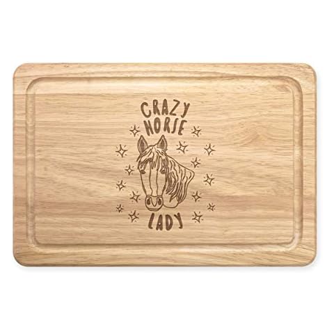 Crazy Horse Lady Engraved Chopping Board Cover