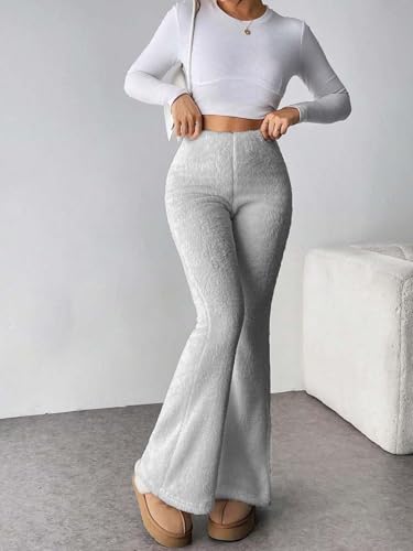 Image of KOTTY Women's Coral Fabric Flared Fit Pant - Super Soft Thermal Design for Stylish Cold Weather Comfort
