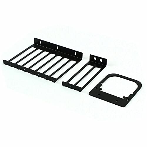 Banco de pruebas para PC ATX, chasis abierto para pruebas de motherboard ITX/ATX/Micro-ATX, compatible con refrigeración por aire y líquida (Negro) miniatura 6