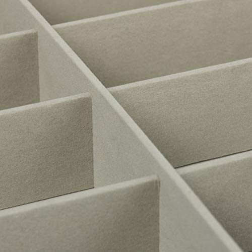 Relaxdays Brillenbox 12 Brillen, Aufbewahrung Sonnenbrillen, HBT: 15,5x33,5x19,5 cm, Kunstleder Brillenkoffer, schwarz