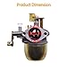 WFLNHB Carburetor Replacement for EZGO Golf Cart 2 Cycle Stroke Engine Golf Car 1982-1987 Carb 20071-G1