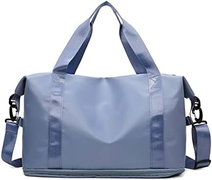 Expandable Travel Duffle Bag Weekender Carry on Overnight Bag Gym...