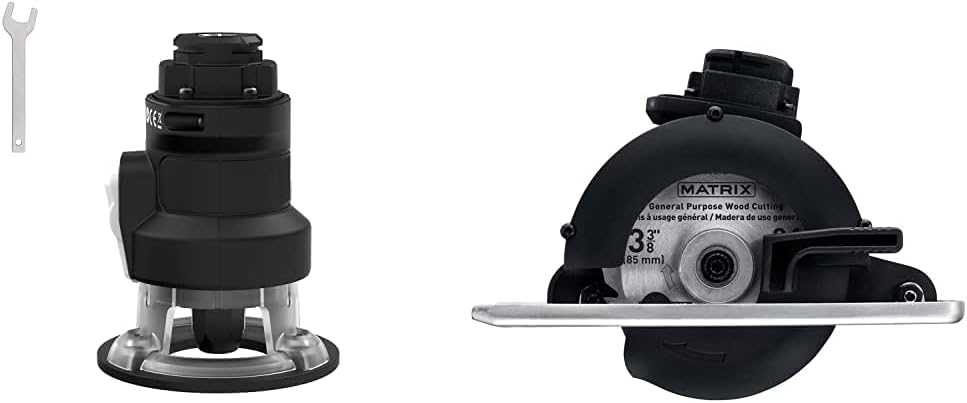 BLACK+DECKER Matrix Router Attachment For Cordless Drill with Matrix Attachment, Trim Saw (BDCMTR & BDCMTTS)
