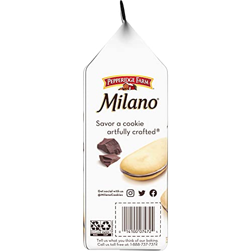 Image of Pepperidge Farm Milano Double Dark Chocolate Cookies, 7.5 oz. Bag