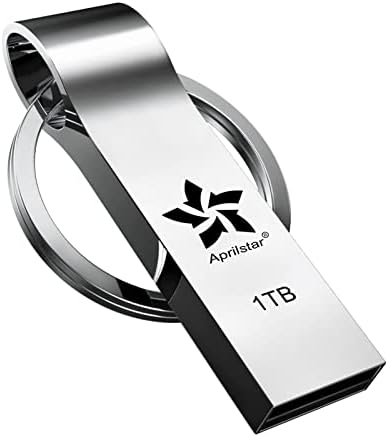 1TB USB Flash Drive, USB 2.0 Thumb Drive, Waterproof 1000GB Large Data Storage USB Memory Stick, High Speed Portable Jump Drive Pen Drive Storage with Keychain