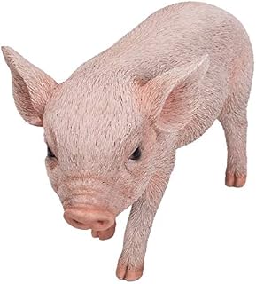 Pacific Giftware PT Realistic Look Statue Farm Baby Pig Piglet Home Decorative Resin Figurine