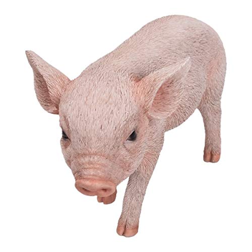 Bébé cochon en résine figurine réaliste pour décoration salon et jardin
