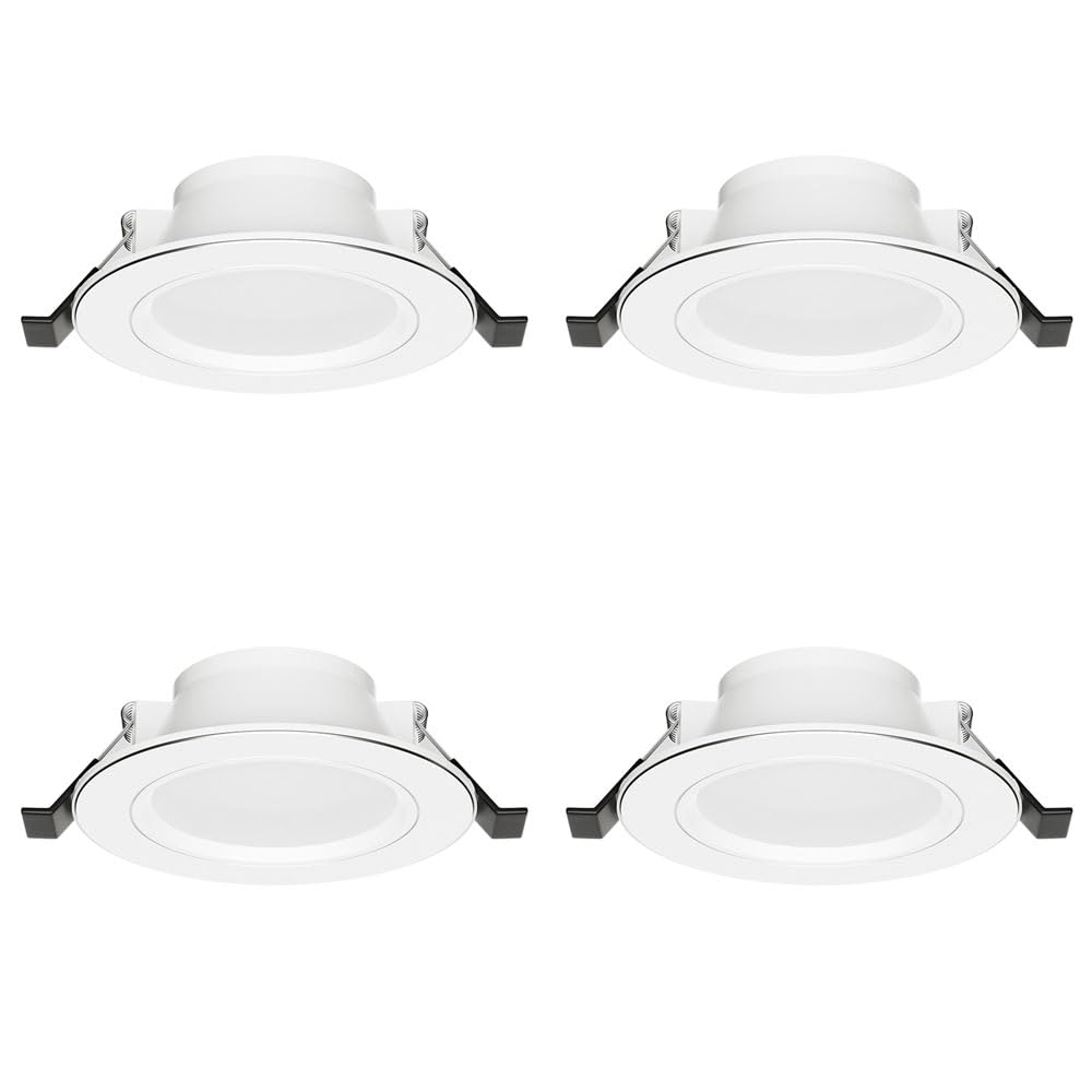 LED empotrable de Techo Comercial para hogar, Sala de Estar y Dormitorio. de Aluminio, 12/15/21 W, luz empotrada, Paquete de 1 o 4 Unidades.
