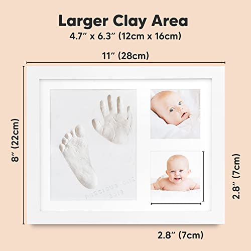 Baby Hand And Footprint Kit - Baby Footprint Kit - Baby Keepsake - Baby Shower Gifts For Mom - Baby Picture Frame For Baby Registry Boys,Girls (Alpine White) #TOP3
