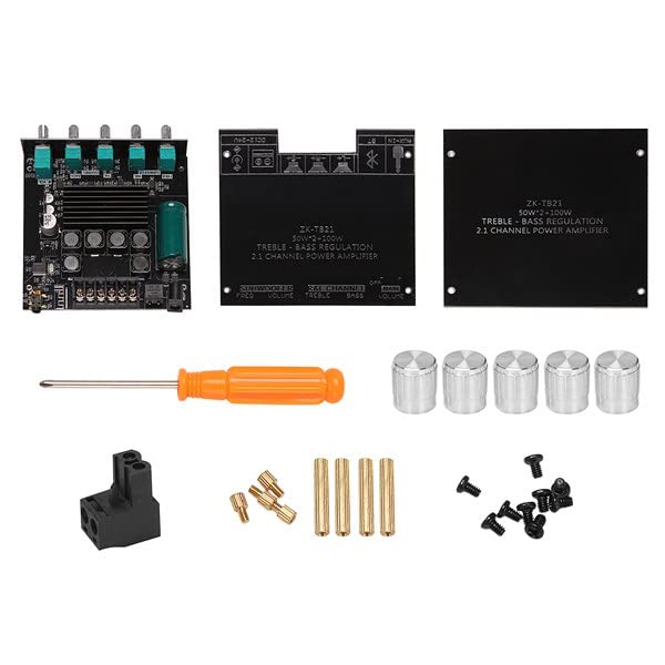 Hacbop ZK-TB21 TPA3116D2 Bluetooth 5.0 Subwoofer Amplifier Board 50WX2+100W 2.1 Channel Power Audio Stereo Amplifier Board