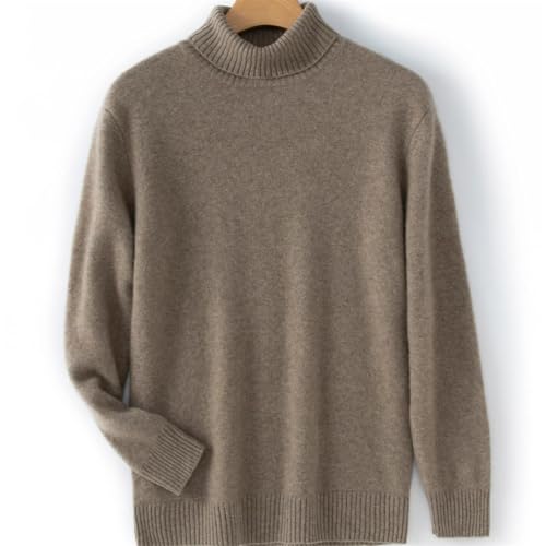Men's Basic Solid Cashmere Pullover Sweater Turtle Neck Solid Fall Winter Knit Casual Long Sleeve Tops2