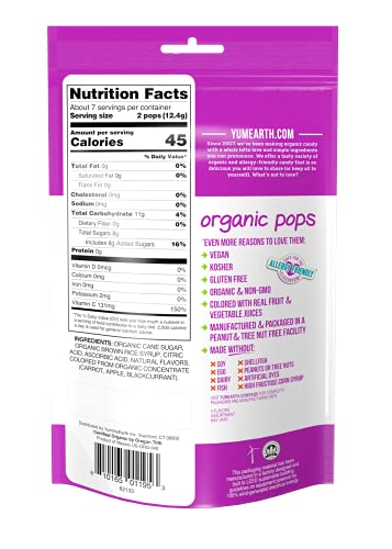 Yummyearth Lolli Pop Vtmn C Stnd Up Pch 3Oz #TOP1