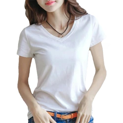 T-shirt coton col V femme : fini la chaleur avec ce haut léger et respirant