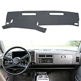 BLIBLIUNIT Dashboard Cover Dash Cover Mat Pad Custom Fit for 1986-1993 Chevy Chevrolet S10 Blazer/GMC S15 Jimmy Sonoma/91-94 Olds Oldsmobile Bravada(86-93 Dark Gray)