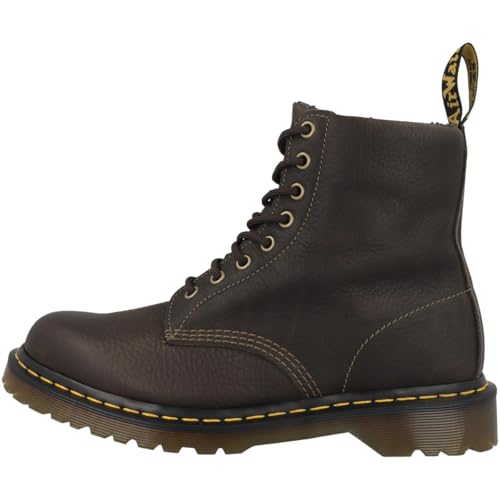 Image of Dr. Martens Unisex-Adult 1460 Faux Fur Lined Grizzly Leather Boot Fashion