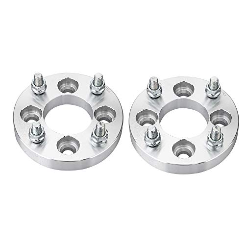 TRIBLE SIX 2Pcs 1" 25mm Thick Wheel Spacers 4x100mm to 4x114.3mm 4x4.5'' Adapters 12x1.5 Studs Replacement for Acura Integra Dodge Neon Honda Accord Civic Mazda Protege