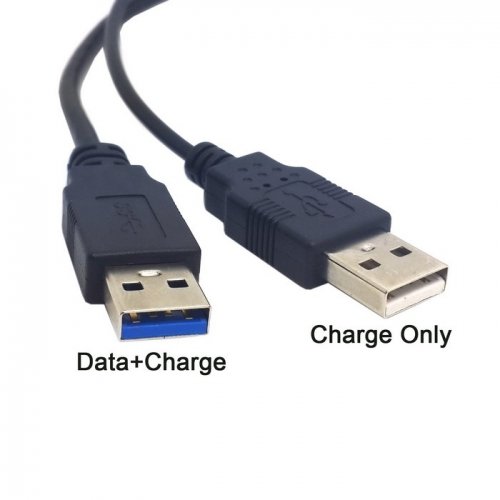 Cablecc U3-255-CC Black Usb 3.0 Female To Dual Usb Male Extra Power Data Y Extension Cable For 2.5 Inch Mobile Hard Disk Cablecc thumb #2