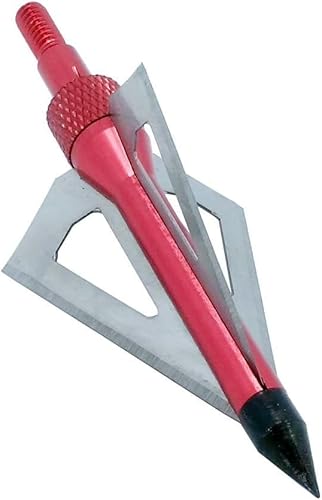 image for Sinbadteck Hunting Broadheads, 12pcs 3 Blades Bowhunting Broadheads 10