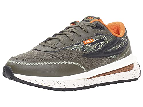Fila Zapatillas Renno para hombre, Camouflage-chive-orange, 44 EU