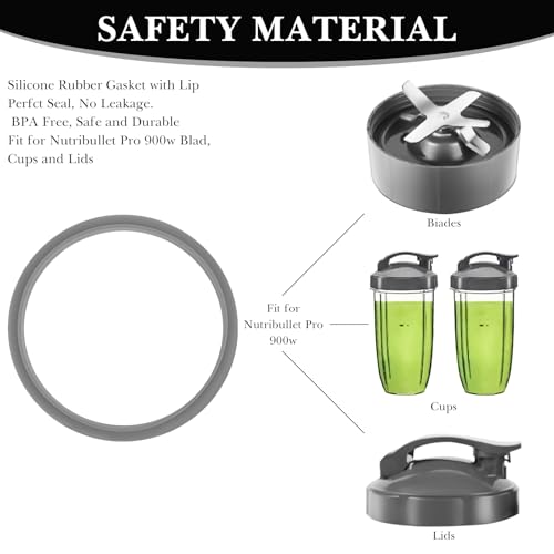 6 Gomas de Sellado Silicona para Licuadora NutriBullet miniatura 6