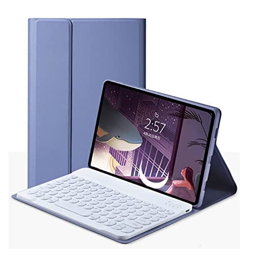 WDBZTJ Funda con Teclado España Ñ para Samsung Galaxy Tab A7 Lite 8,7' 2021, Funda Protectora con Teclado Bluetooth Inalámbrico Magnético Desmontable para SM-T225/T220,Grey 2