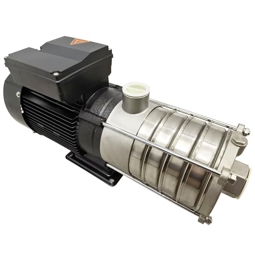 TECHTONGDA Horizontal Multistage Centrifugal Pump Stainless Steel Circulation Water Pump CNC Machine Tool Processing Center Cooling Water Pump 8 m³/h 220V