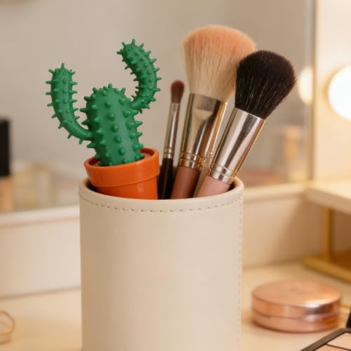 Bolígrafos con forma de cactus y suculenta en maceta para escritorio 5