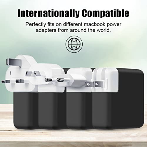 LCMOCICO 70W Soft Silicone Charger Protector Case Cover for MacBook Air 13 13.6 15 inch M5 M4 M3 M2 Chip 2022-2026, 70W Power Adapter Cover Pro 14 M5 M4 M3 with 11/12/16-core CPU 2025-2023, Black by LCMOCICO - Used condition - Image 8