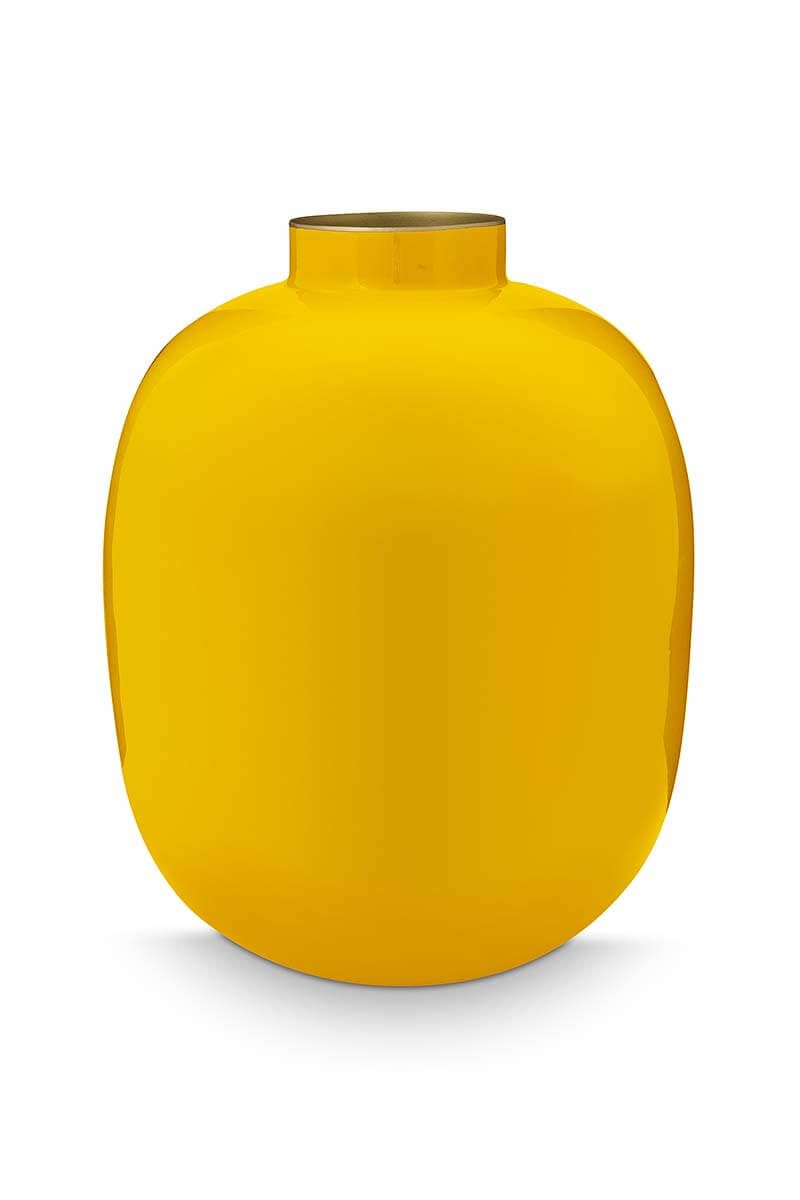 Pip Studio Metall Vase Gelb 32cm