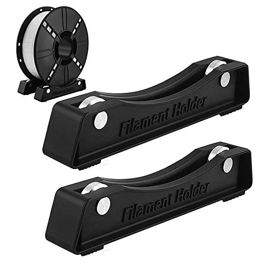 2 Piezas Soporte de Filamento 3D, Soporte de Filamento de Impresora 3D, Extra Suave Soportes Suministros de Impresora 3D para PLA/ABS/Nylon/Madera/TPU/Otro Material de Impresión 3D