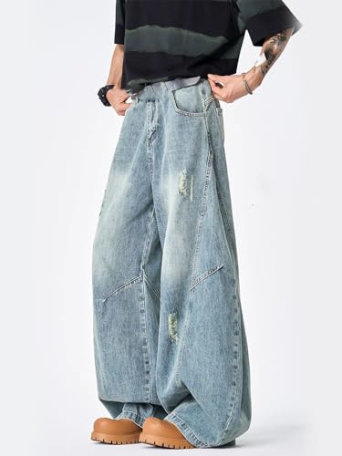 Men's American Summer Straight Casual Vintage Classic Jeans2