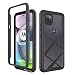 Produktbild Liner Hülle für Motorola Moto G 5G, Durchsichtig Stoßfest Handyhülle Robuste Silikon Schutzhülle Schwer PC und Weich Schlank TPU Bumper Case Cover für Motorola Moto G 5G - Schwarz/Klar
