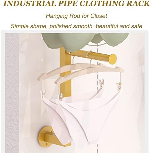 Space-Saving Wall-Mounted Garment Rack - Versatile Clothing Rod for Retail Display & Bathroom Towel Organization - Perfect for Small Spaces