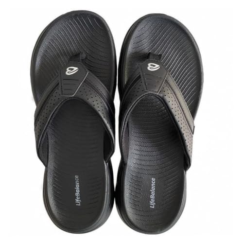 LifeBalance Comfortable Foot Massage Slipper with Arch Support for Pain Relief, Orthopedic Slippers