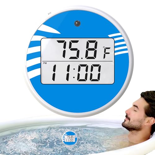 Termómetro para baño de hielo – de termómetro flotante impermeable para piscina, indicador de temperatura con indicador LED, función de temporizador integrada, accesorios Vital Cold Plunge