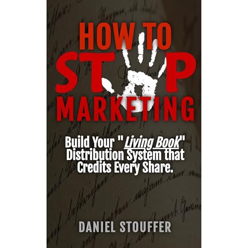 How To Stop Marketing Audiolibro Por Daniel Stouffer arte de portada