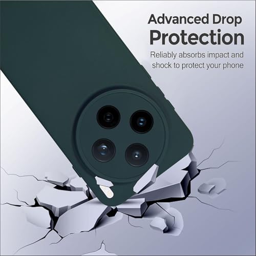 Image of SBMS Silicone Back Cover Case for Vivo X200T 5G | Soft Micro-Fibre Lining Inside | Camera Protection Bump | Shockproof Back Cover Case for Vivo X200T 5G (Candy Cloth Green)