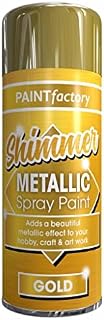 SuperGift.com 200ml Multipurpose Metallic Aerosol Spray Paint Quick Drying Spray For Fast Dry and Excellent Coverage for Metal, Wood, Plastic and More (Silver)