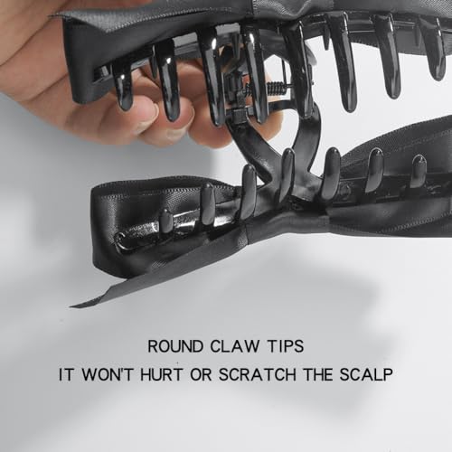 Clipe de garra de laço de cetim para mulheres e meninas, clipe de garra de cabelo com nó de laço ele