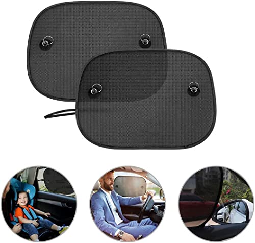2 Pièces Pare-soleil Voiture pour Bébés,YIHAIC Paresol de Fenêtre de Voiture pour la Plupart de Voitures Blocs Plus de 97% des Rayons UV nocifs (44 cm * 36 cm) Cover