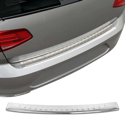 OMAC Ladekantenschutz Stoßstangenschutz für VW Passat B8 Variant 2014-2019 Pre-FL – Edelstahl Chrom