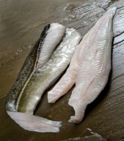 2kg Fresh Fish Mix of Cod Fillets Boned and Salmon Fillets Boned - Ideas for Valentines Romantic Meals, Mother's Day Treats, Dinner Parties and buffets