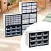 DimyFew Drawer Storage Cabinet Organizer Tool Box with Compartment Garage Organization Container for Hardware Scrapbook Bolts, 9 Grid